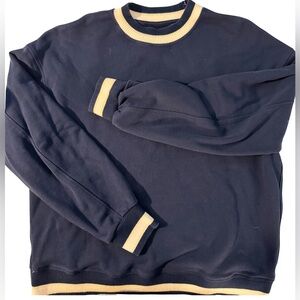 Lululemon Perfectly Oversized Ringer Crew in Navy/Ivory size Small